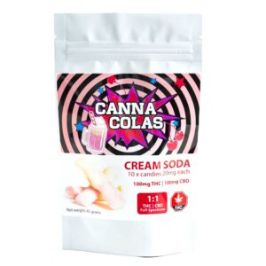 Canna Colas Cream Soda 1:1  | 100mg THC : 100mg CBD