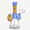 Dab Oil Rig with Showerhead Perc 14mm Quartz Banger 7" Yellow