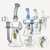 Recycler Oil Rig With Showerhead Perc 9.5"Blue - Image 2