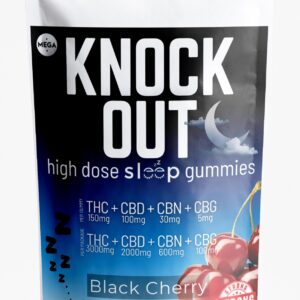Mega | Knock Out | Black Cherry (THC+CBD+CBN+CBG)