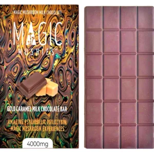 Magic Mushroom Gold Caramel Milk Chocolate Bar 4000mg