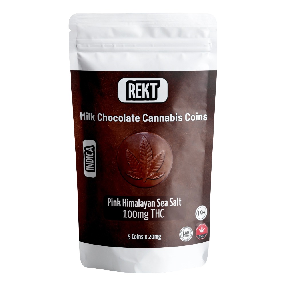 REKT Cannabis Coins Himalayan Pink Sea Salt | 100mg THC