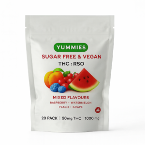 Yummies Sugar Free Mixed Fruit Gummies - 1000mg THC (Vegan)