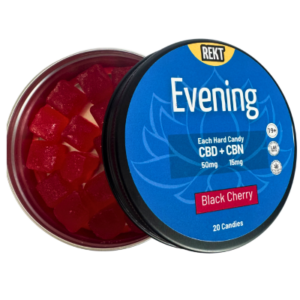 Evening CBD CBN (Hard Candy) Black Cherry – 20 Pack