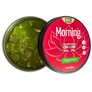 Morning CBD CBG (Hard Candy) Peppermint – 20 Pack