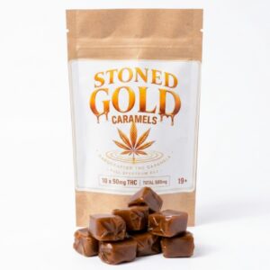 Stoned Gold Caramels - 500mg THC