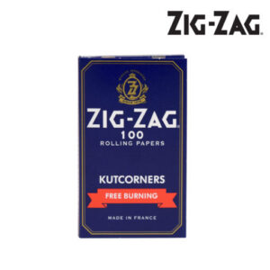 ZIG ZAG KUTCORNERS BLUE FREE BURN ROLLING PAPERS, BOX/25