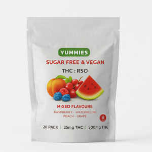 Yummies Sugar Free Mixed Fruit Gummies - 500mg THC (Vegan)